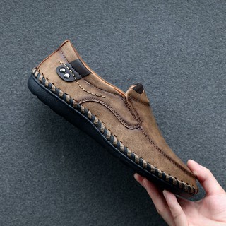 Prikol Fashion Men Big Size 38-48 Casual Slip on Shoes Microfiber Loafers