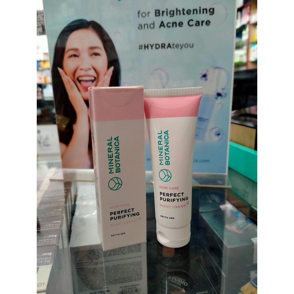 mineral botanica face acne care night cream