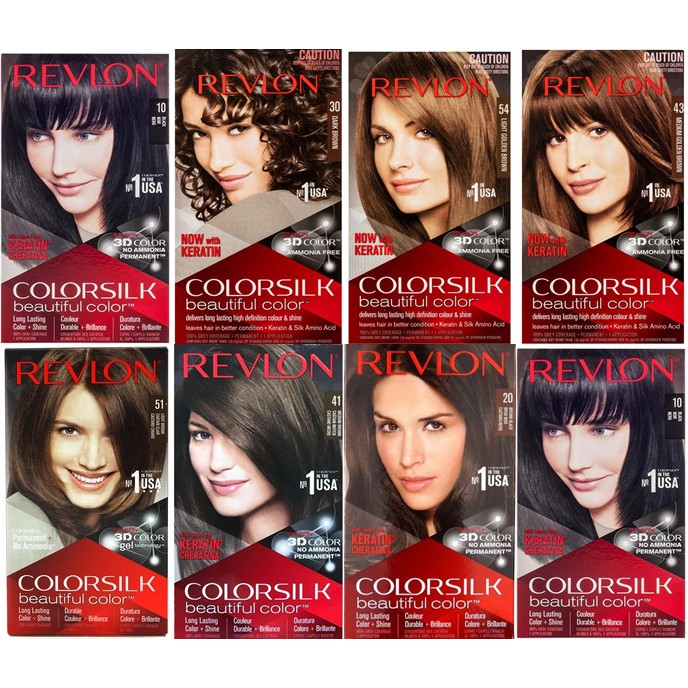 Revlon Colorsilk X3 Hair Dye 130ml Medium Light Dark Golden Soft Brown Black Shopee Singapore