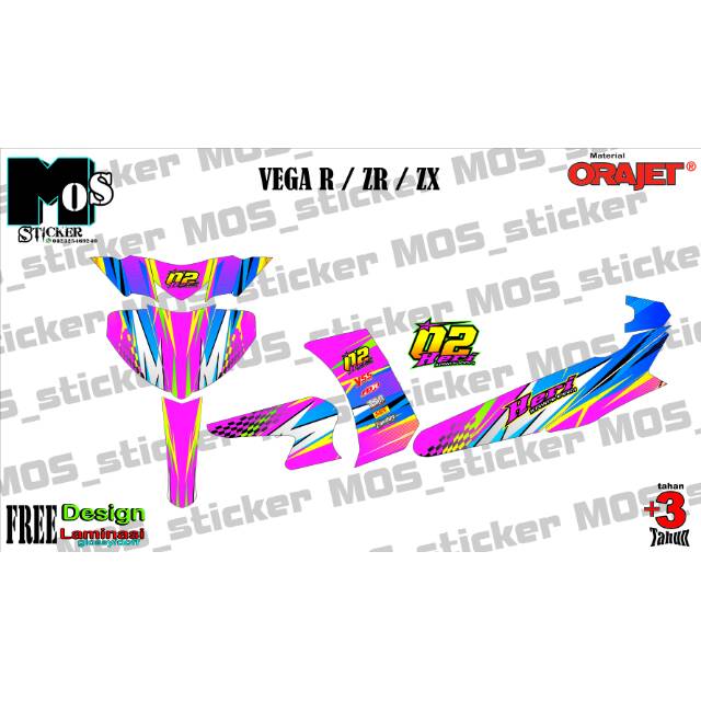 Vega R Decal Sticker Vega Zr Vega Zx Full Shopee Singapore