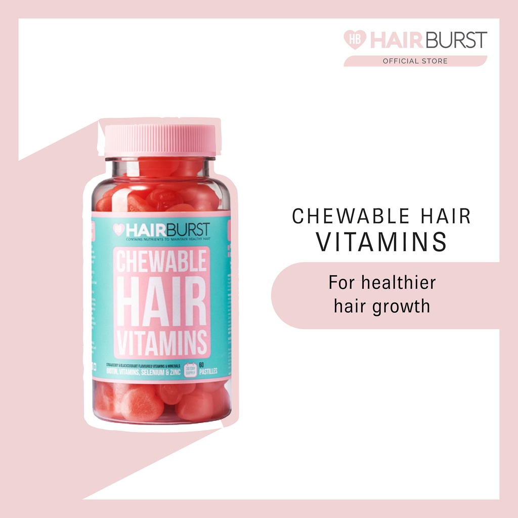 Hairburst Chewable Hair Vitamins (60 gummies) | Shopee Singapore