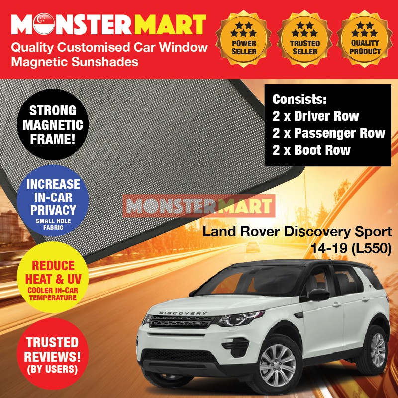 Land Rover Discovery Sport 2014 2019 L550 Car Magnetic Sunshades
