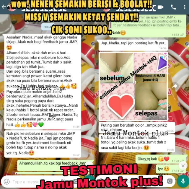 Jamu Montok Plus Breast Enlargement 30 Capsule Shopee Singapore