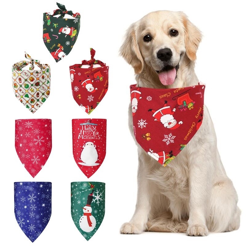 Pet cat head bib large pet bib pet head bib Christmas dog washable