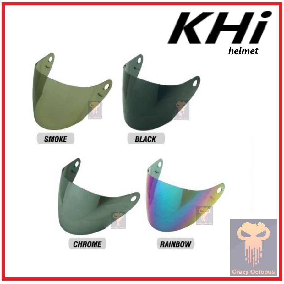 KHI Helmet Visor (KHI RR / KHI K12.1 / KHI RRX) RAINBOW/CLEAR/SMOKE