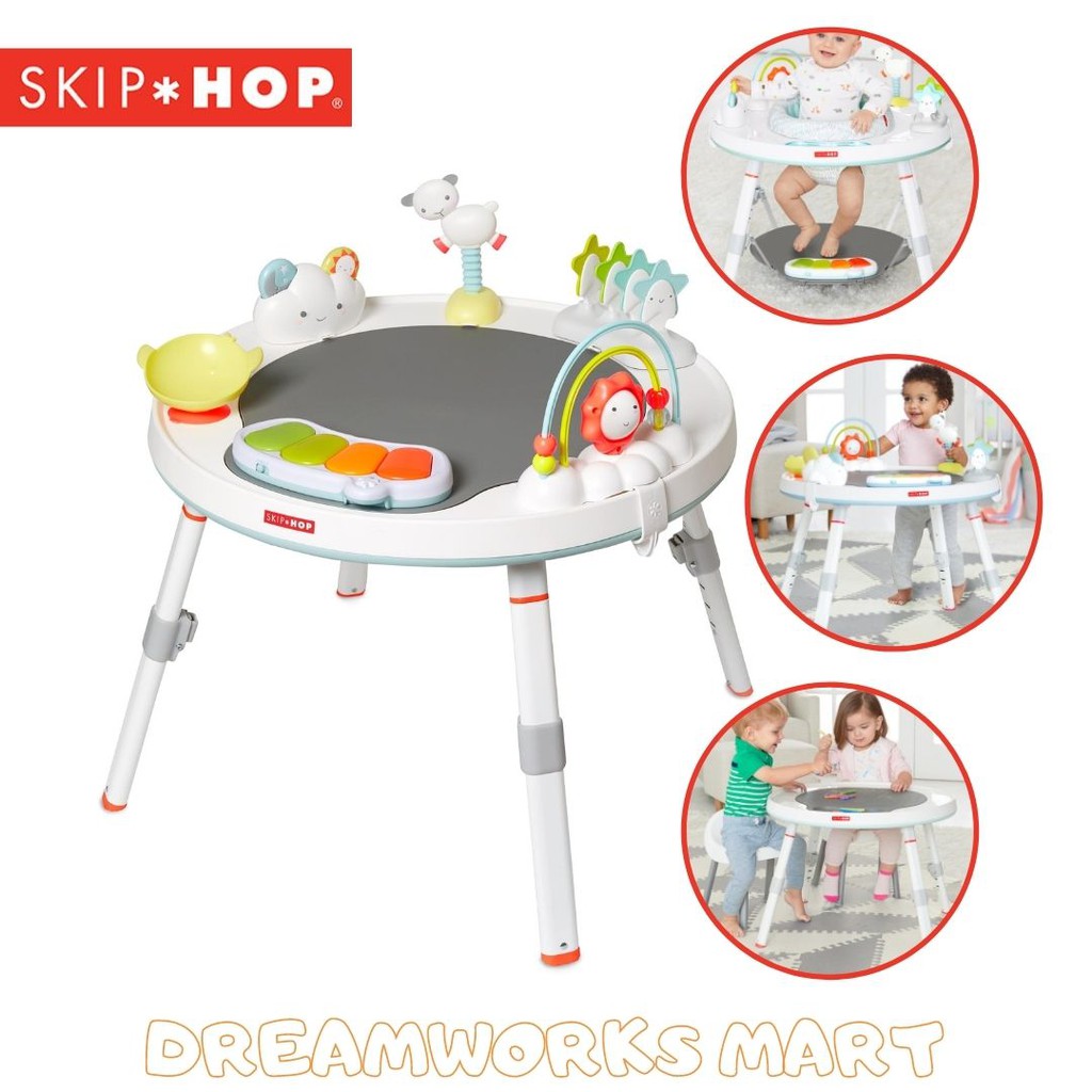 Multi Silver Lining Cloud Baby's View 3-Stage Activity Center, skip hop 