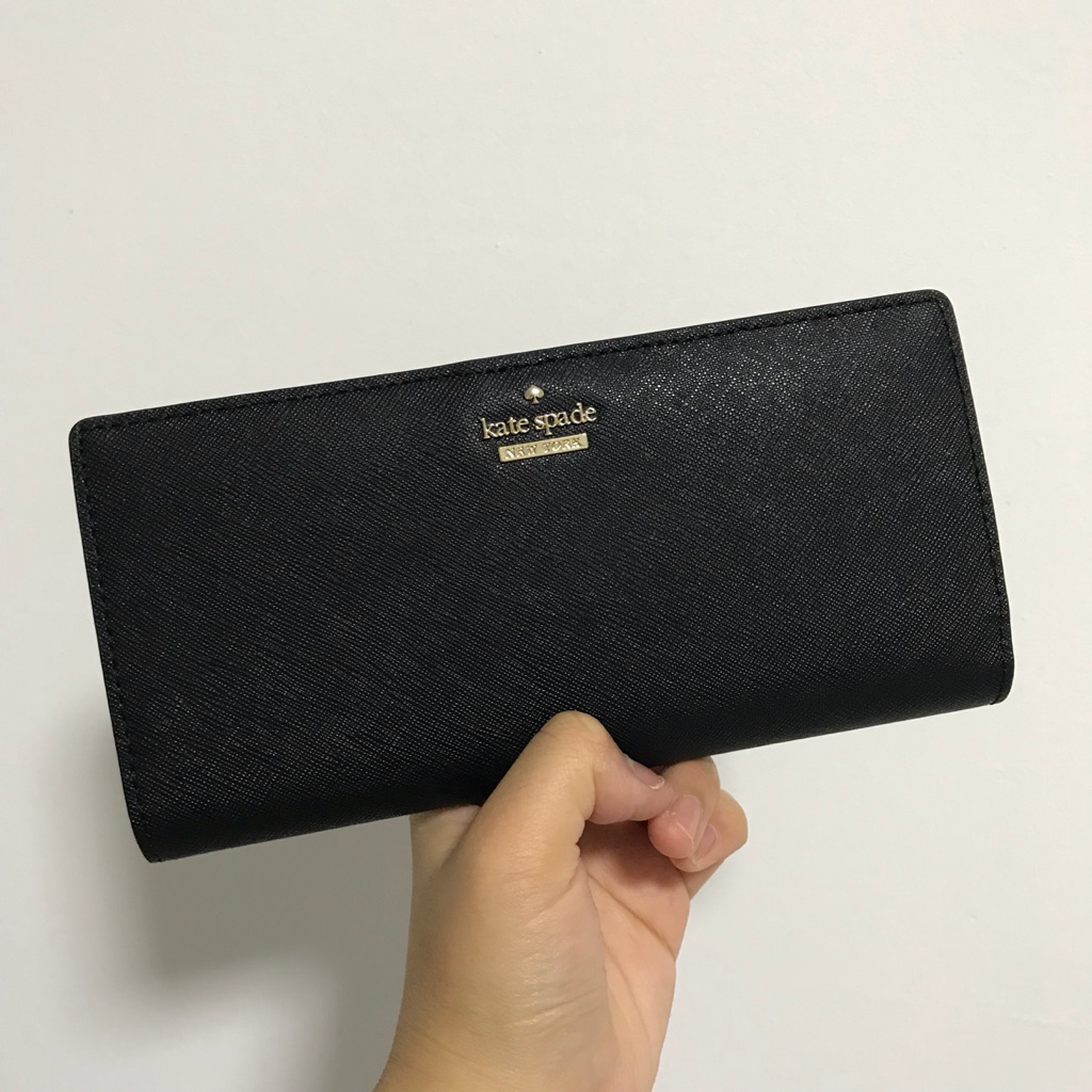 kate spade cameron street wallet black