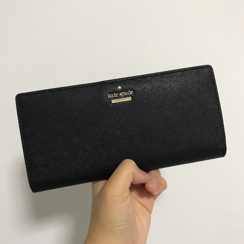 kate spade stacy wallet black