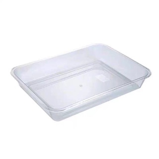 Acrylic Transparent Braised Food Cold Dish Food Display Plate Commercial Cooked Food Tray Plastic/Acrylic Trays Serving Fruit Vegetable Food Tray