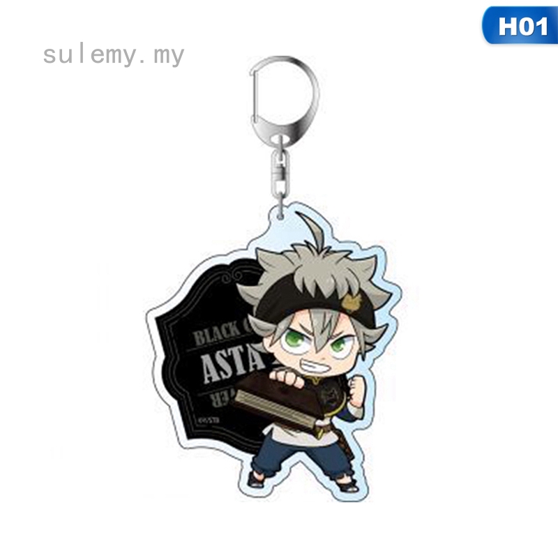 Sulemy New Japan Cartoon Anime Black Clover William Vangeance Acrylic Key Chain Hot Shopee Singapore