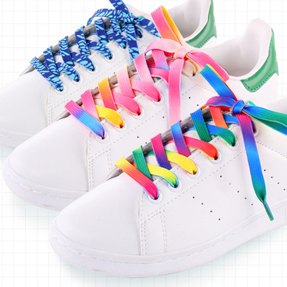 Fashion Color Mixing All-match Printed Shoelaces Decoration Pattern ...