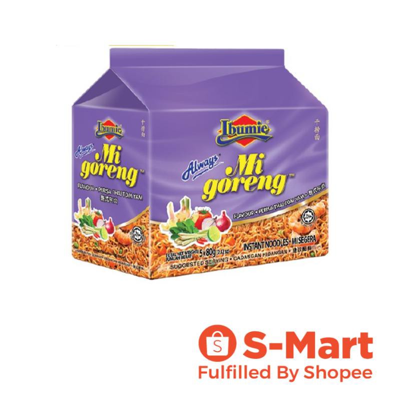 Ibumie Always Mi Goreng Tomyam (5'S X 80G) | Shopee Singapore