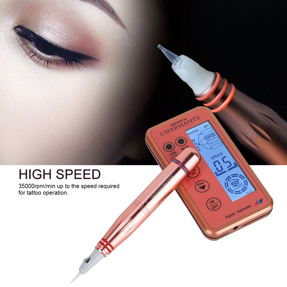 Permanent Makeup Device Eyebrow Lip Eyeliner Tattoo Machine Set Needles Shopee Singapore