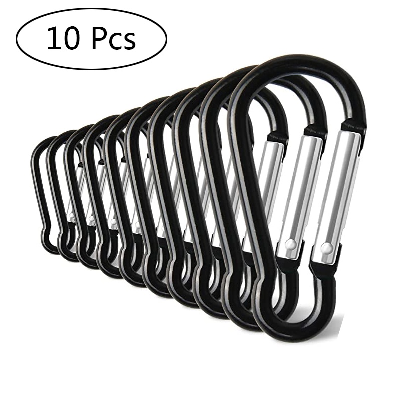 Set 10 Móc Khóa Carabiner Bằng Nhôm Đa Năng Tiện Dụng