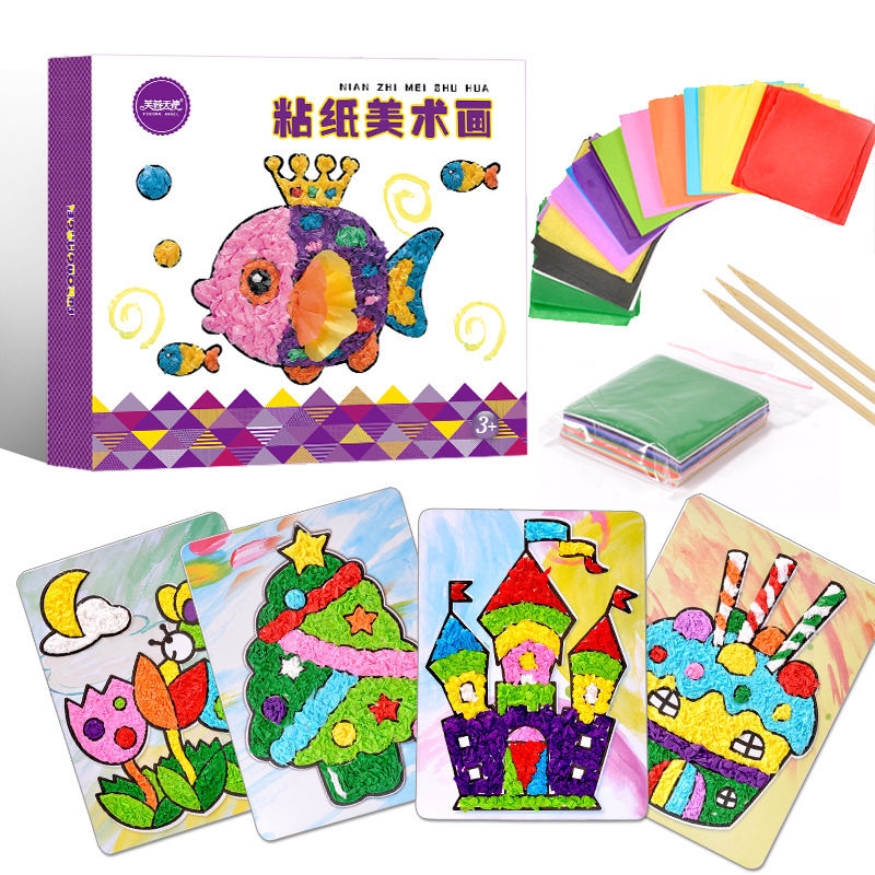 Kids Diy Cartoon Crafts Toys For Children Felt Paper Handicraft Kindergarten Material Funny Arts And Craft Gift For Gifts Toys For Girl Shopee Singapore