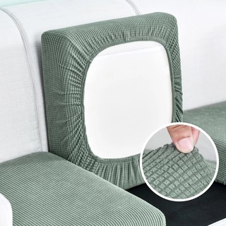 Solid Color Sofa Seat Cushion Cover Elastic Thicken Sofa Cover Personality Slipcover Matching Washable Couch Cover
