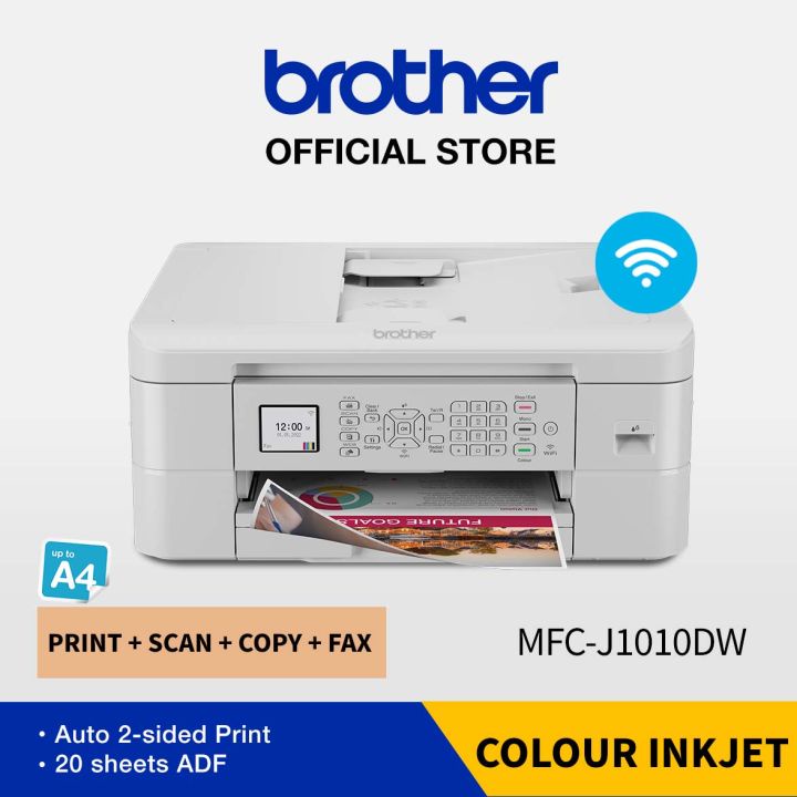 Brother MFCJ1010DW A4 Wireless Inkjet Printer Print, Scan, Copy, Fax