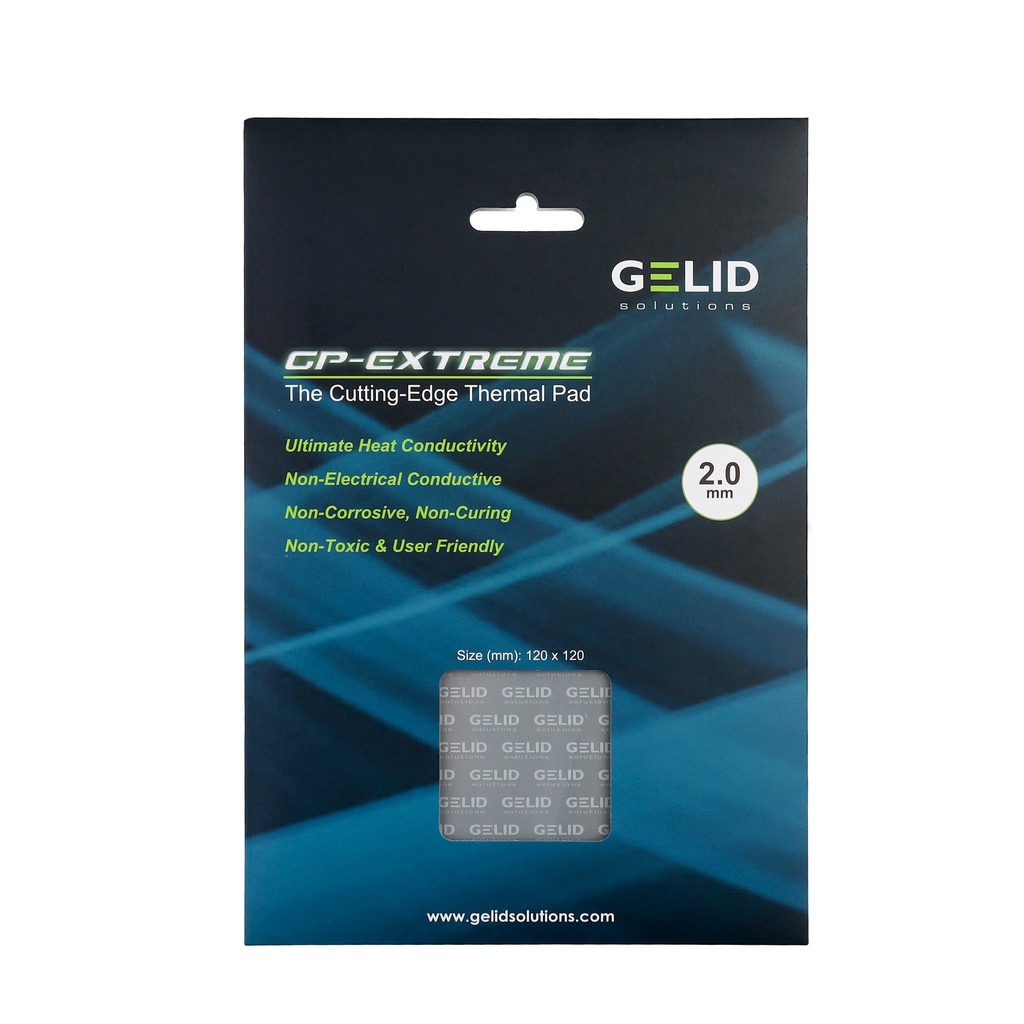 GELID SOLUTIONS GP-EXTREME/GP-ULTIMATE THERMAL PADS (120MM x 120MM ...