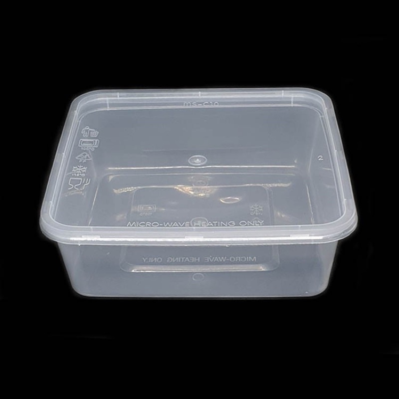 SQ1 Disposable Square Plastic Container with lid / Food Container