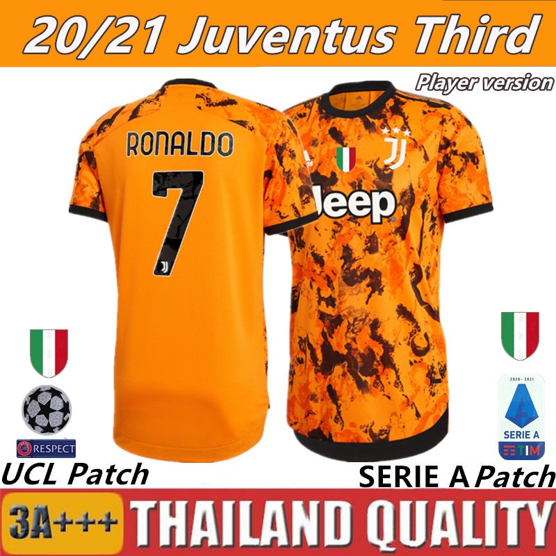 Player Version 20 21 Juve Fjc Third Football Jersey Ronaldo 7 Football T Shirt Shopee Singapore