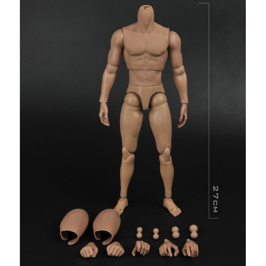 1 6 Th Figure Male Narrow Shoulder Nude Muscle B005 Body Doll Model Collect Shopee Singapore