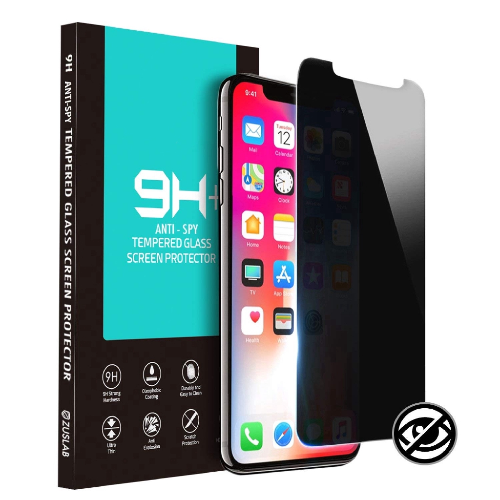 Iphone 11 Pro Max Xs Max Xr X 8 7 6s 6 Plus Privacy Screen Protector Tempered Glass Shopee