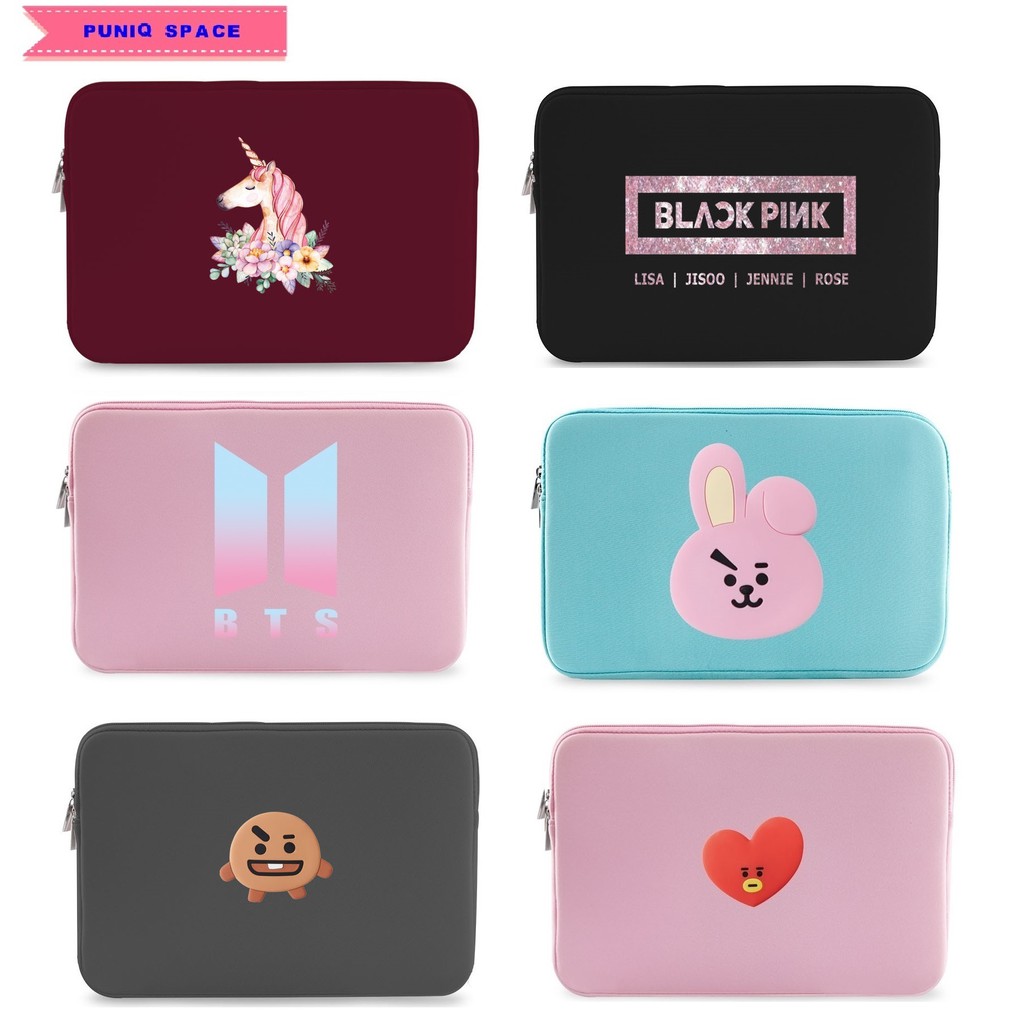 BLACKPINK BTS  BT21 unicorn Ready laptop  sleeve laptop  bag 