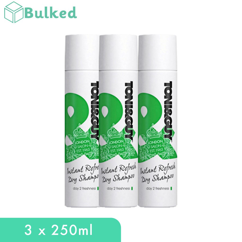 Toni And Guy Instant Refresh Dry Shampoo 3 X 250ml Shopee Singapore