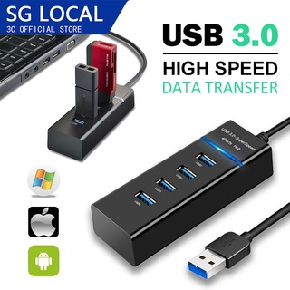 4 Ports USB 3.0 HUB With Blue Indicator High Speed Extender Computer Splitter For Laptop PC High Speed 5Gbps Hub