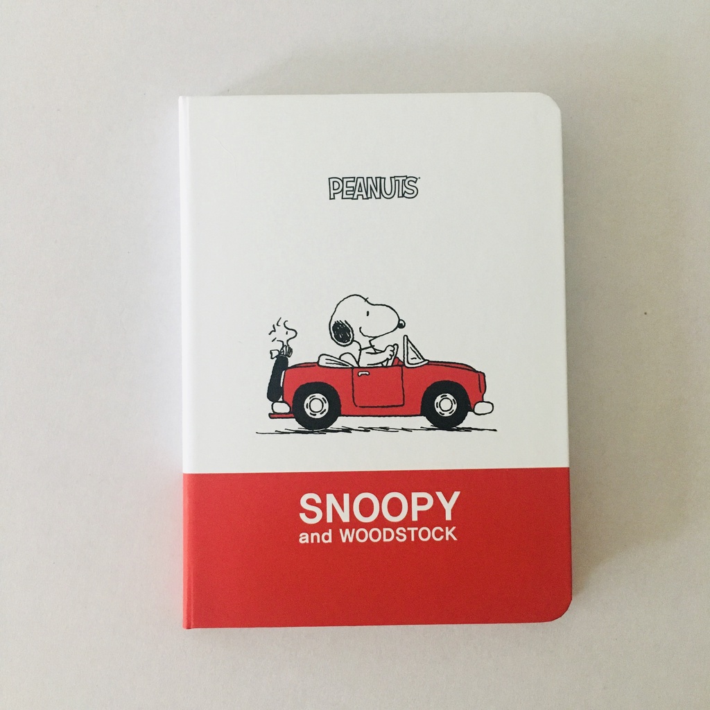 Peanuts Snoopy Lined Soft Touch Hard Cover Notebook Notepad Diary