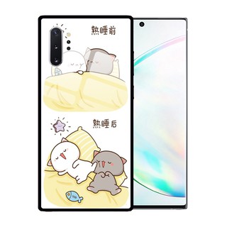 Tempered Glass Shockproof Kartun  Cute Cats  Cover for 