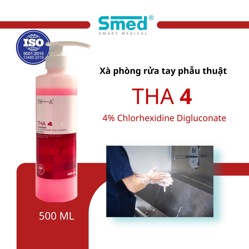 Hand soap, antiseptic shower gel used in surgery THA 4 bottles of 500