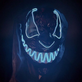 Halloween LED Lighting Mask Cosplay Venom Mask Scary Glowing Venom Mask ...