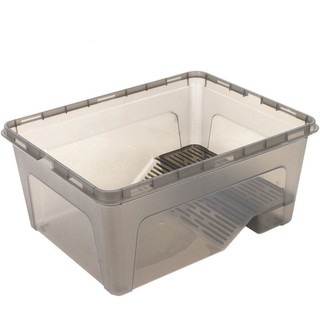 ☁HL Transparent Plastic Box Insect Reptile Breeding Feeding Tub Turtle ...