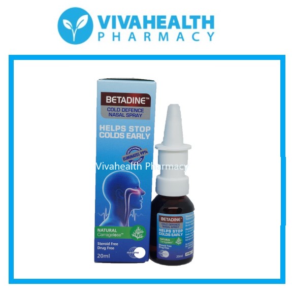 Betadine Cold Defence Nasal Spray 20mL | Shopee Singapore