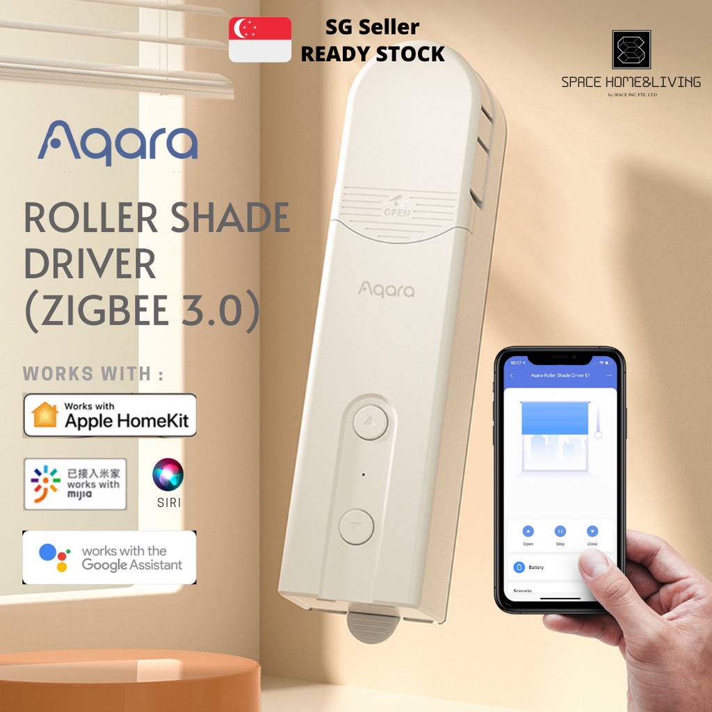 SG STOCK Aqara Roller Shade Driver E1 Aqara E1 Roller Shade Driver