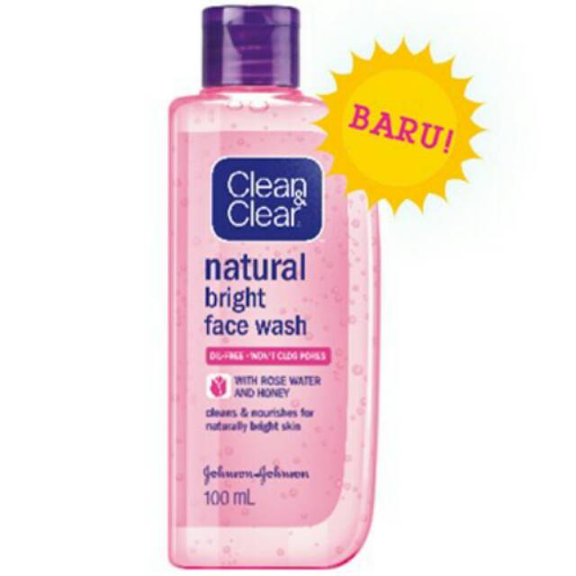 clean and clear rose face wash