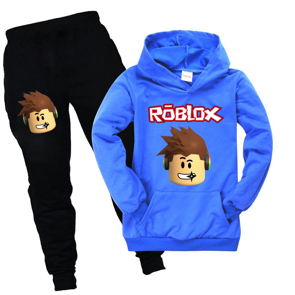 Roblox Hoodies Pants Suit Kids Hoodies With Pocket For Boys And Girls Two Pieces Set Sweatshirt Shopee Singapore - roblox hoodies pants suit kids hoodies with pocket for boys and girls two pieces set sweatshirt shopee singapore