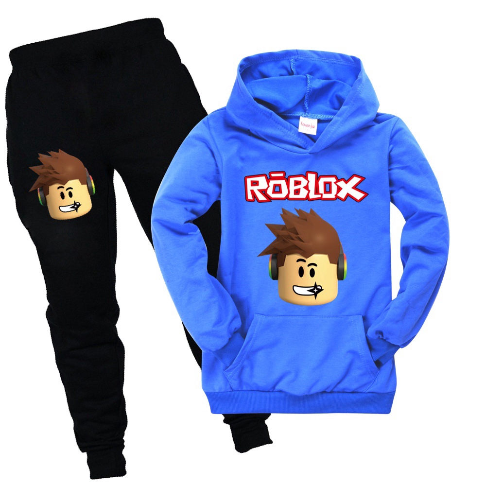 Roblox Hoodies Pants Suit Kids Hoodies With Pocket For Boys And Girls