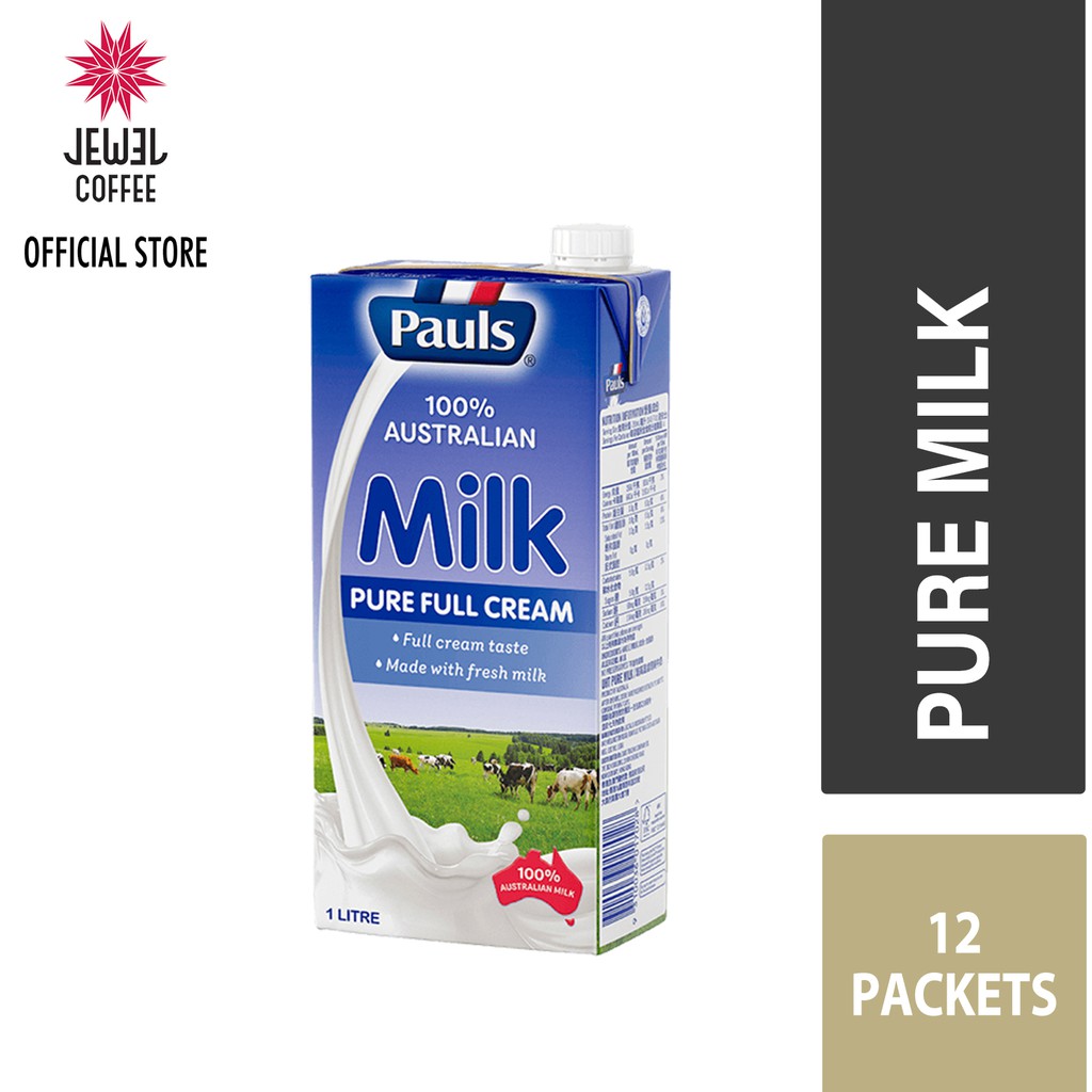 Paul S Uht Milk Full Cream 12x1l Ctn Shopee Singapore
