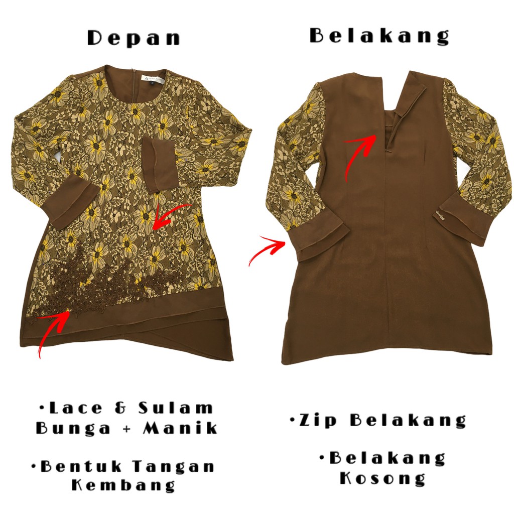 Baju Kurung Moden Raya 2021 Kain Duyung Ready Stock Kurung Lace Kurung Moden Shopee Singapore