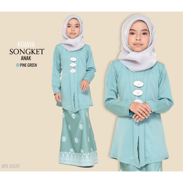 Kebaya Songket Exclusive Kanak Kanak Shopee Singapore