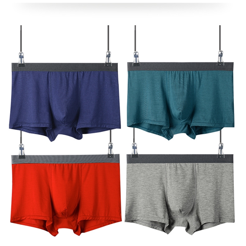 L5XL Men's Boxer Modal Cotton Breathable Comfortable Brief Boxers