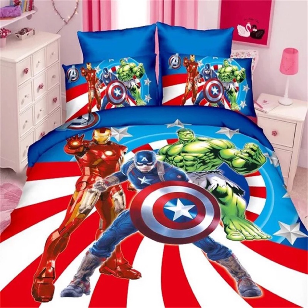Постельное белье Марвел 2 спальное Капитан Америка