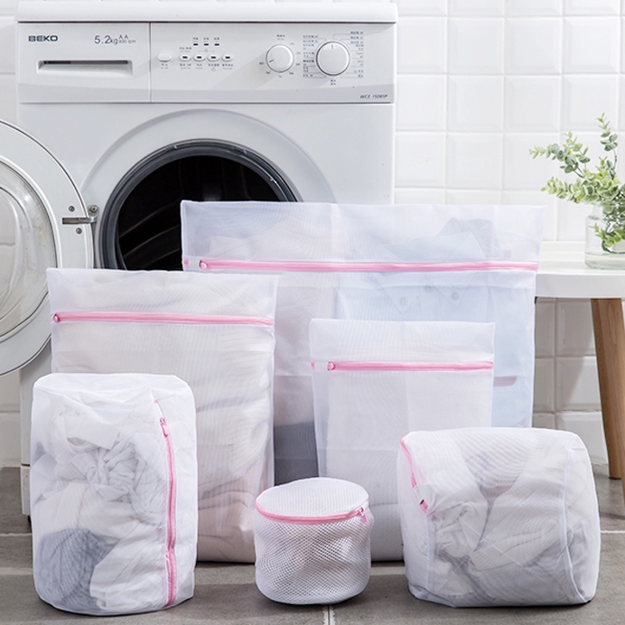 Nylon Small Net Laundry Bag Washing with Zipper Shopee Singapore