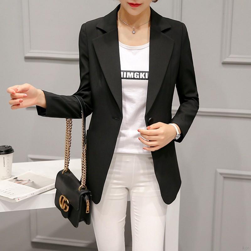 Single Button Blazer Office Lady Formal Blazers Wine Blazers Jackets ...