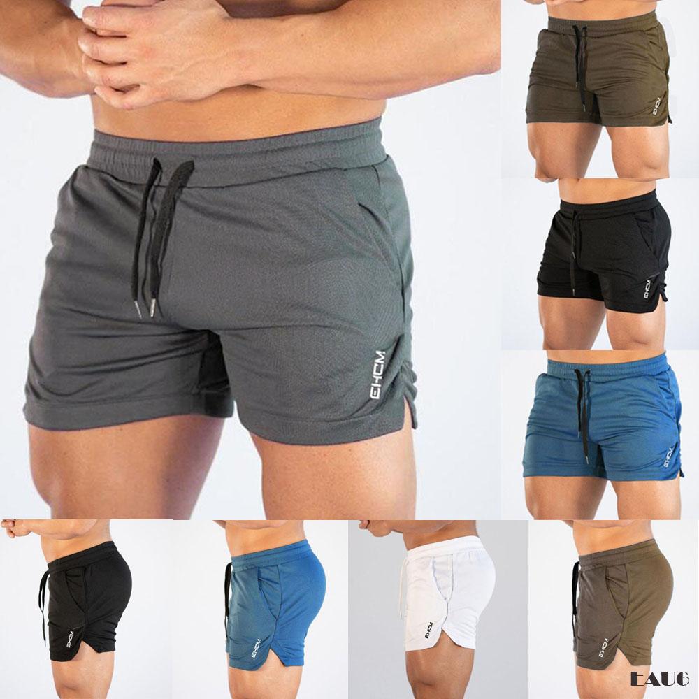 EAU6-Men Gym Training Shorts Workout Sports Casual Fitness Running ...