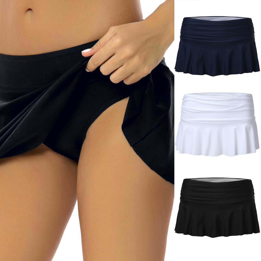 womens high waisted swim skirt