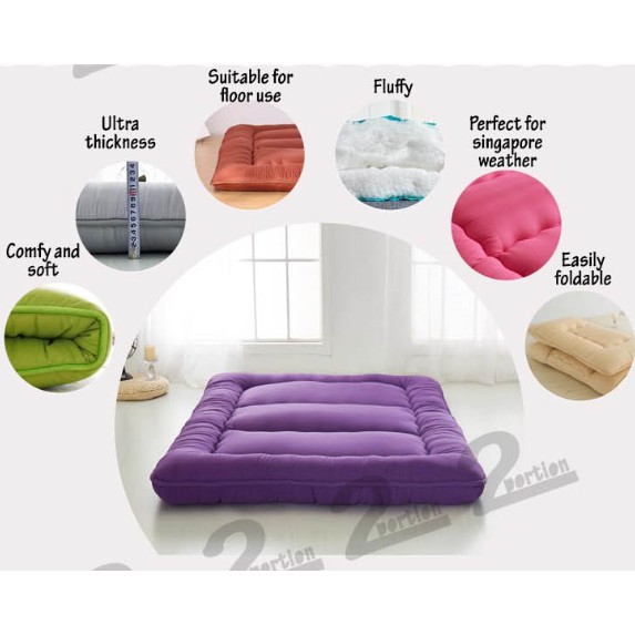 Japanese Futon Tatami Mattress Single And Queen Size Shopee