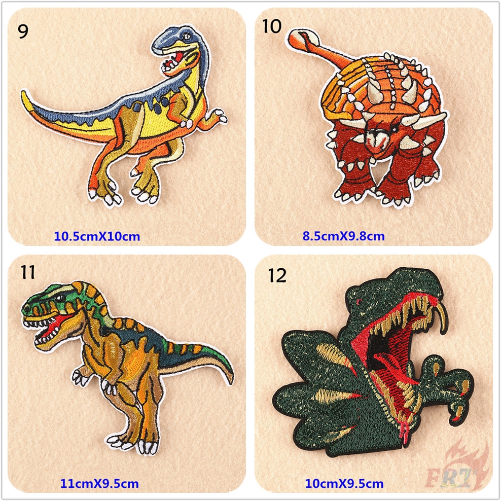 Animals - Dinosaur Patch 1Pc Jurassic Park Diy Iron-on/Sew-on Embroidered Clothes Badges Patch